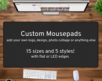 Custom Mouse Pad - Personalized Photo Mousepad With Non-Slip Rubber Base, 9.5x7.9 Inch