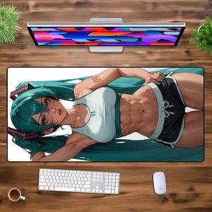 Big Gaming XXL Maus Pad Schreibtisch Matte Mousepad Anime Girl asskettchen Booty uxu home schreibtisch Minimalist Geschenk Maus Matte Computer PC Gamer Maus Pad