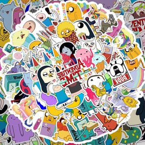 Sticker Bomb Pack - Funny Cartoon 50 Unique Vinyl Stickers for Laptops, Water Bottles, Skateboards, and More - Waterproof & Durable Designs