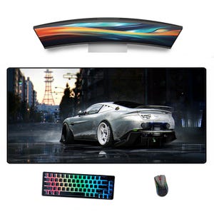 Custom Desk Mat, Custom Mouse Pad, Personalized Mouse Pad, Custom Gamer Desk Pad, Minimalist Handmade Sportscar Aesthetic Anime Desk Mat