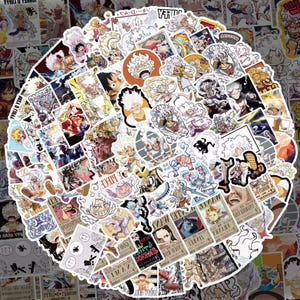 Sticker Bomb Pack - Cartoon Anime 50 Unique Vinyl Stickers for Laptops, Water Bottles, Skateboards, and More - Waterproof & Durable Designs