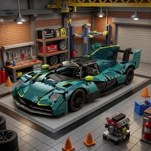 SCV12 Valkyrie Auto Bouwstenen Set MOC Technic Model DIY Baksteen Display 42172 42056 42122 42177 42083 42156 Cadeau voor autoliefhebbers