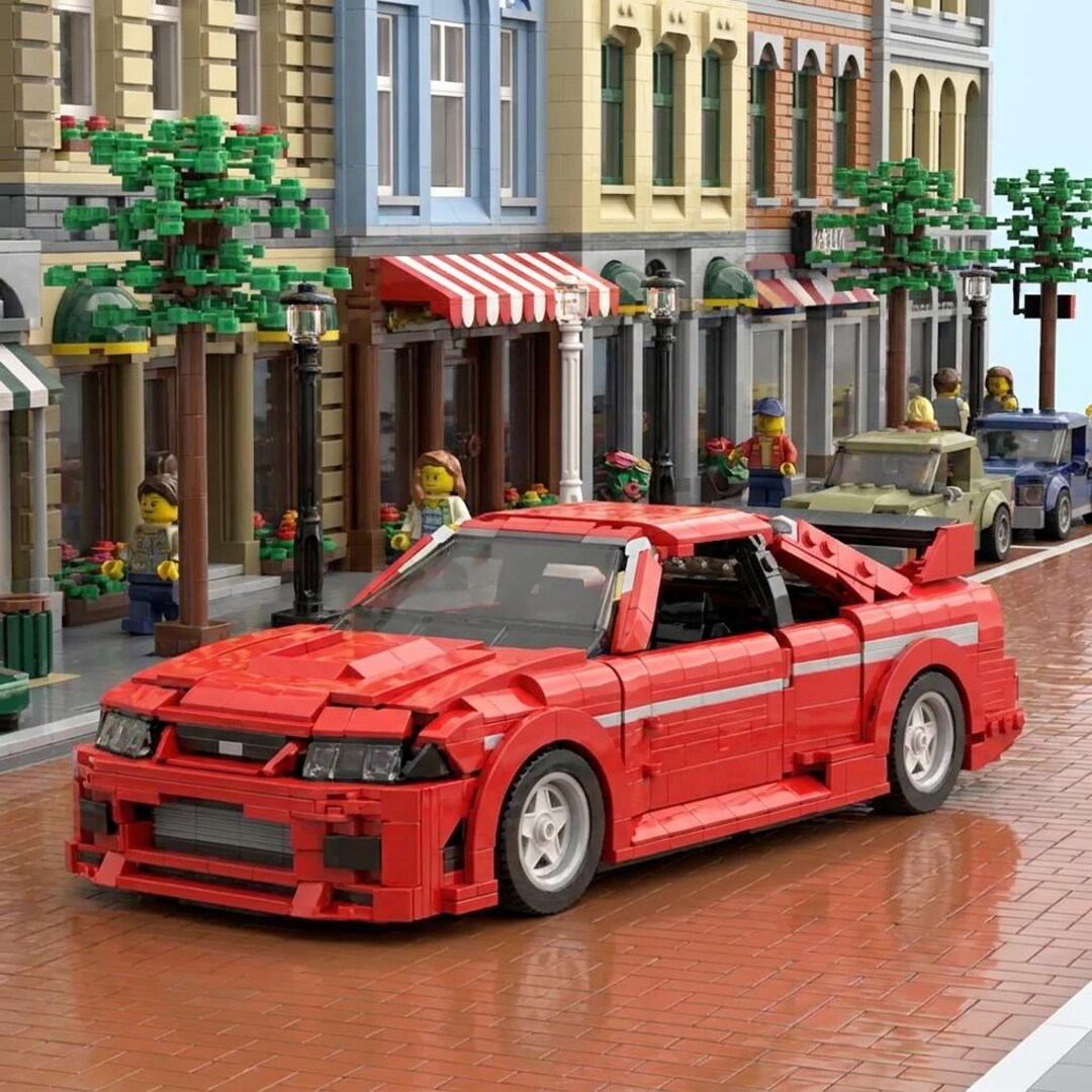 Custom R34 Gtr Builds Custom Skyline GTR R32 R34 Car Building Blocks Set MOC Technic Model ...