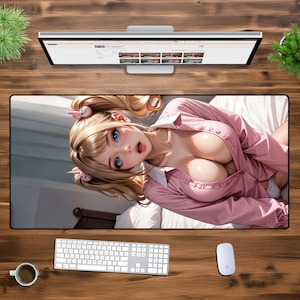 大きなゲーミング XXL マウスパッド デスクマット マウスパッド アニメ 女の子 お尻 おっぱい 戦利品 かわいい ホーム オフィス ミニマリスト ギフト マウスマット コンピューター PC ゲーマー マウスパッド