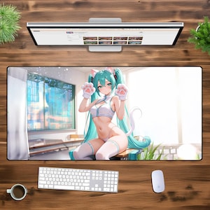 大きなゲーミング XXL マウスパッド デスクマット マウスパッド アニメ 女の子 お尻 おっぱい 戦利品 猫 ホーム オフィス ミニマリスト ギフト マウスマット コンピューター PC ゲーマー マウスパッド