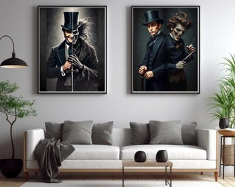 Dr. Jekyll & Jack The Ripper  Print Set: Victorian Horror, Dark Metamorphosis (Digital Download)