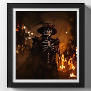 The Bone Duchess Art Print: Ashes & Roses - High-Resolution Digital Download