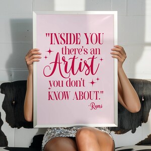 Inspirational Rumi Quote Poster, Performing Artist Print, Theatre Kid Gift, Drama Classroom Digital Wall Art, Music Dance Studio, Actor Gift