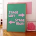 Stage Direction Theatre Lover Poster, Digital Wall Art, Drama Classroom ...