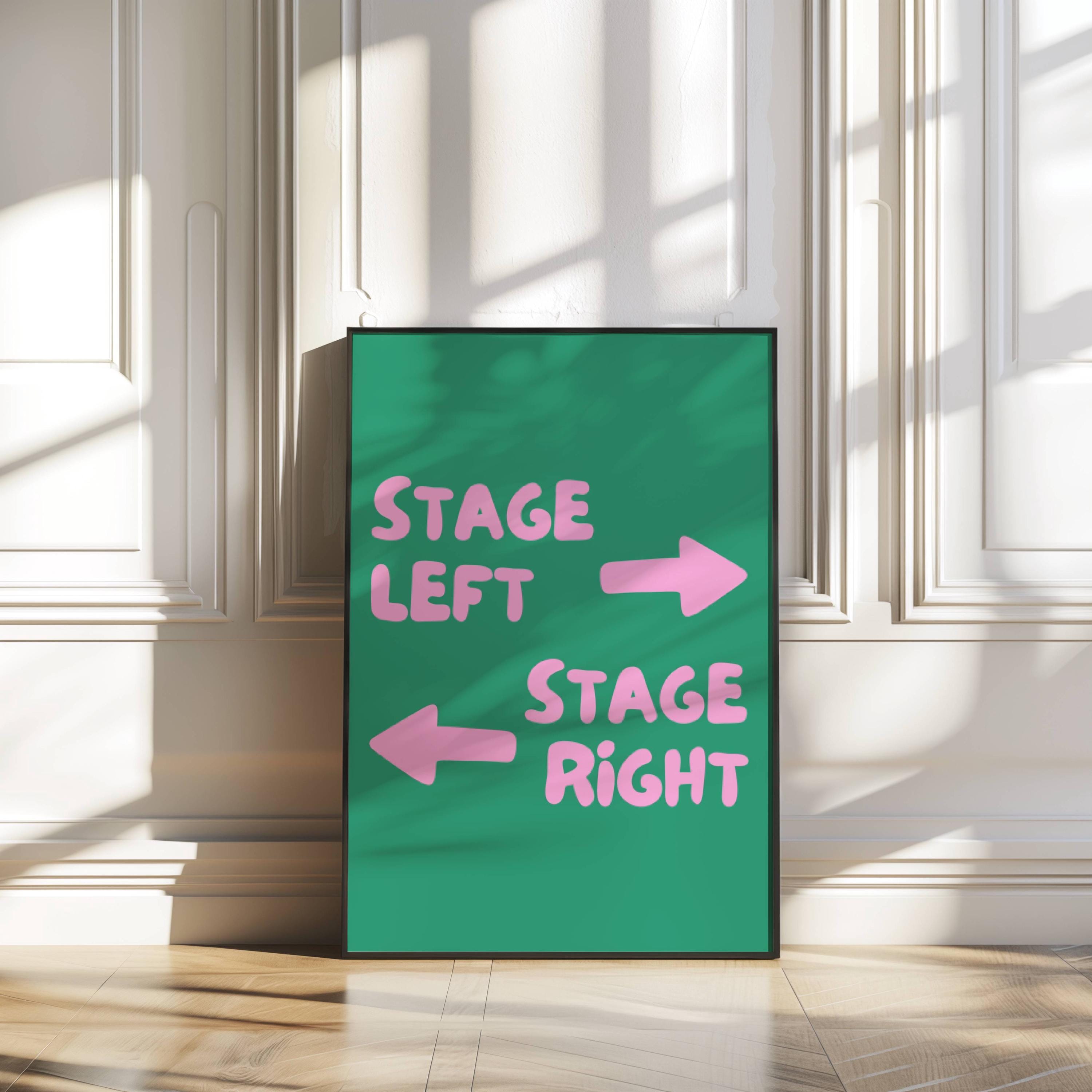 Stage Direction Theatre Lover Poster, Digital Wall Art, Drama Classroom ...