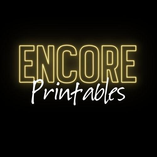 Encore Text EncorePrintables - Etsy