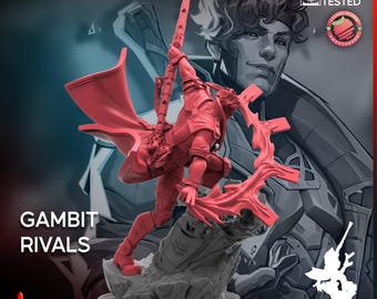 Gambit (Rivals) by Trident Studio Miniature for Tabletop, Boardgames and RPG