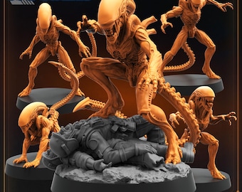 Alien Brood Sentry Miniature by Micha Gerhardt - Papsikels