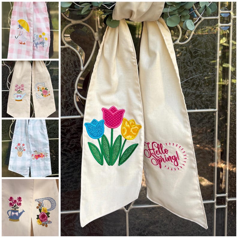 Spring Sashes Spring Wreath Sash, Personalized Sash - Etsy
