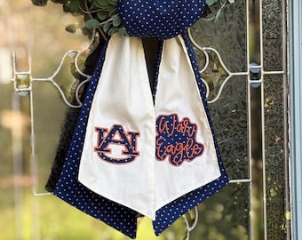 Auburn Tigers football layered wreath sash