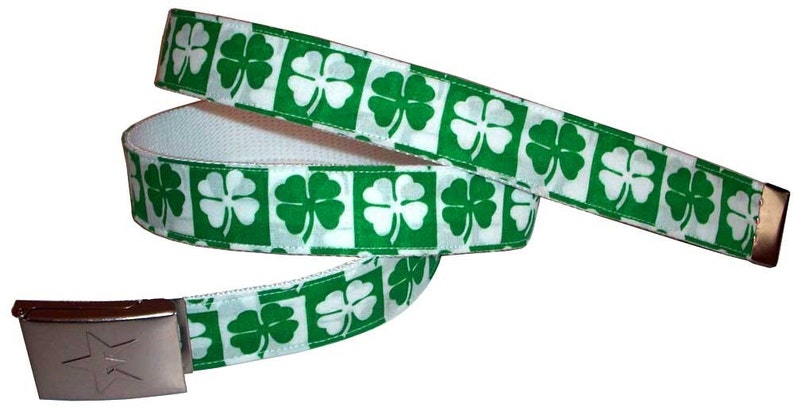 St. Patricks Day Lucky 13 Clover BELT Shamrock Ireland image 0