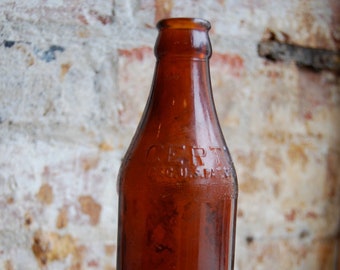 Vintage Brown Certo Bottle