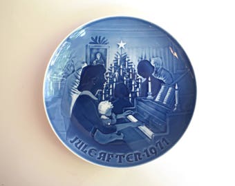 Vintage Collector Plate, Copenhagen Porcelain Denmark, 1971
