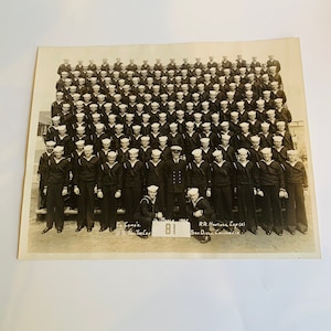 Vintage United States Navy Training Center Portrait, 1945