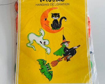 Vintage Pre 1960 Halloween Decoration Tissue Spider Vintage
