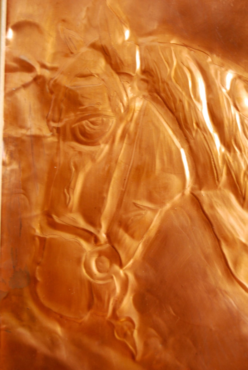 Vintage Copper Horse Wall Art Etsy