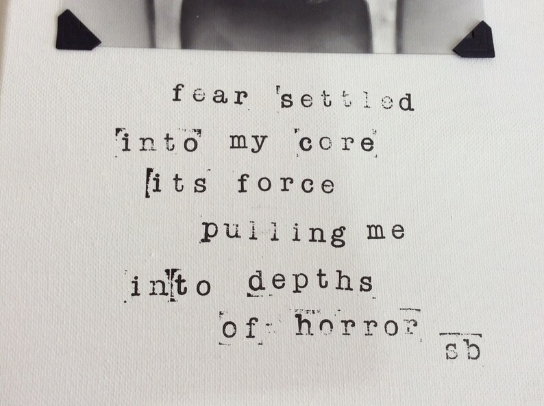 Scary Thoughts Horror Halloween Original Mixed Media Wall Art