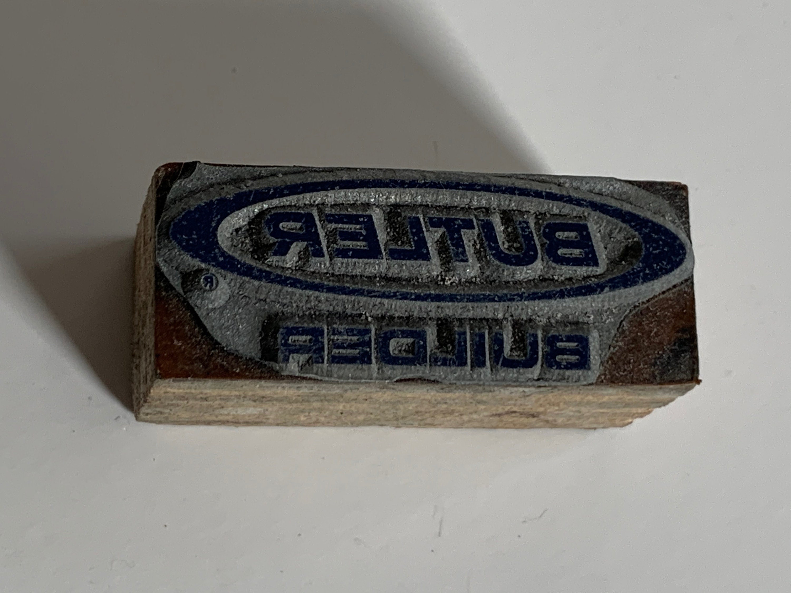Vintage Advertising Print Block, Newspaper Ad Stamp, Butler - Etsy