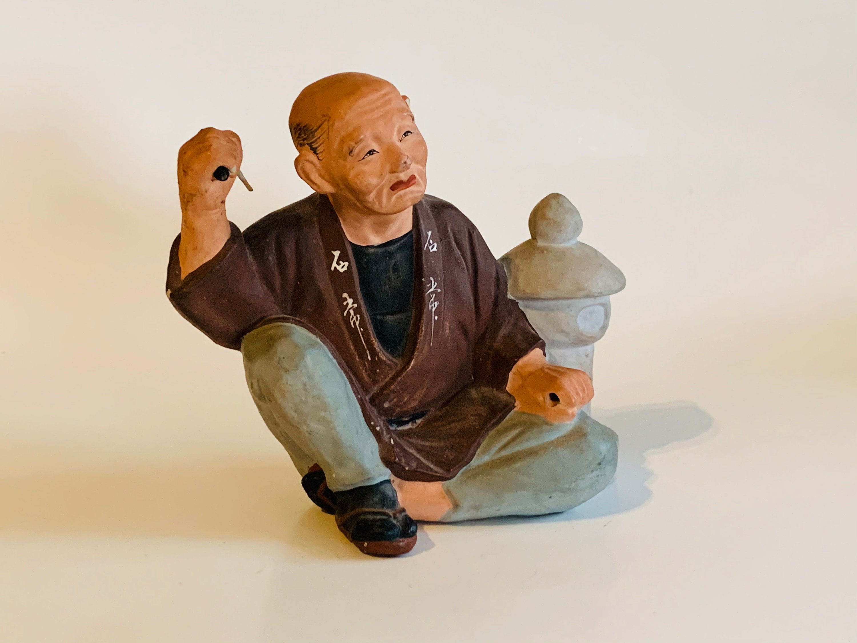 Vintage Japanese Hakata Urasaki Clay Doll Etsy