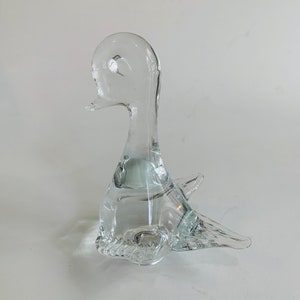 Vintage Clear Glass Bird Made in Sweden - Etsy