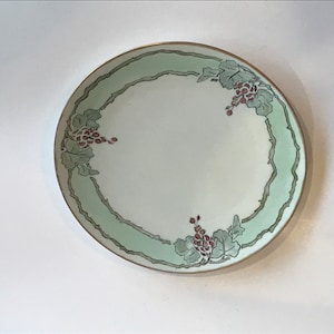 Vintage Handpainted Plate, J & C, Bavaria, E N Reynolds