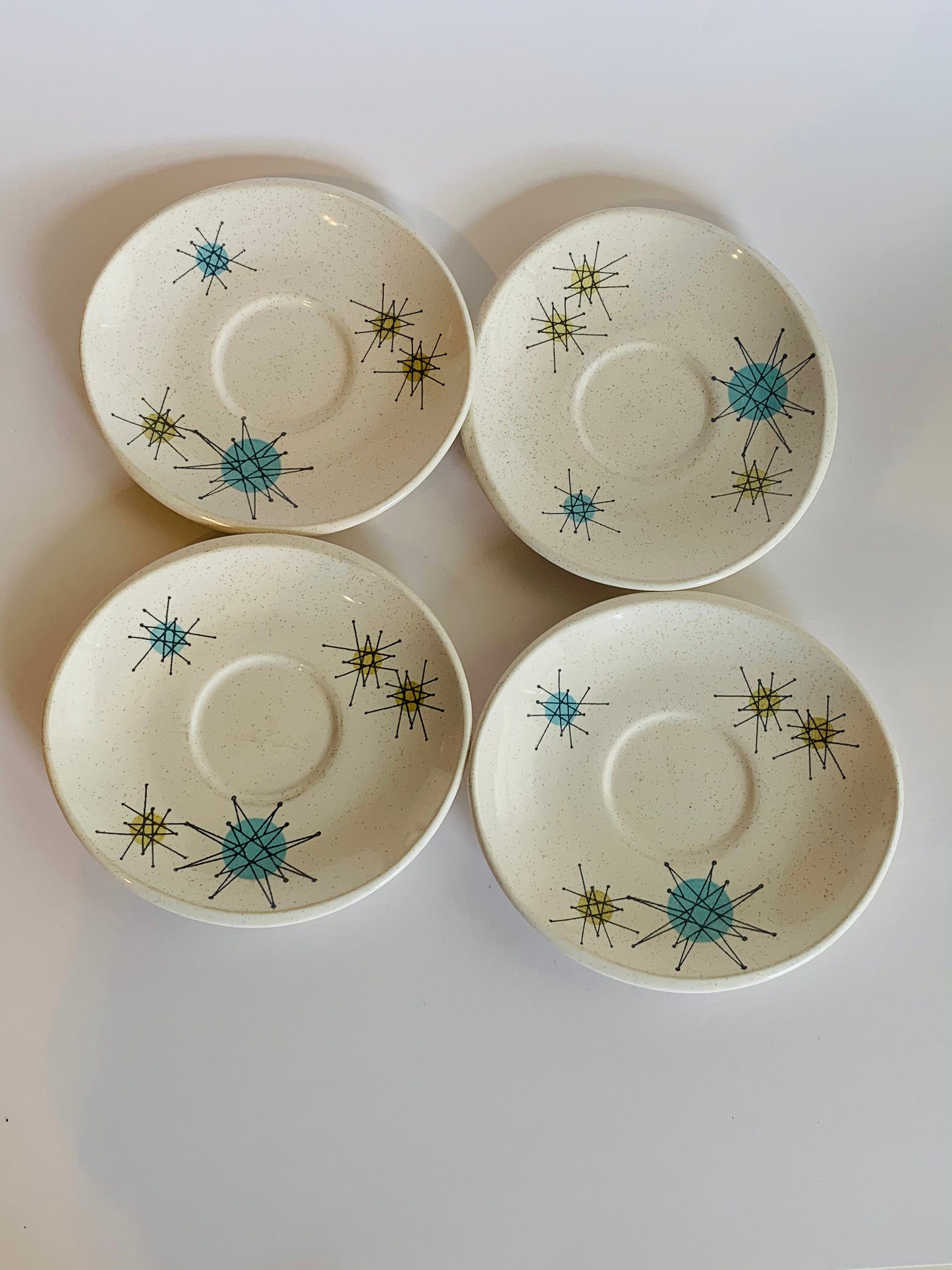 Franciscan 50’s vintage スターバースト　食器セット 5点 Vintage 51 Franciscan Starburst Dinnerware Dishes Mid Century