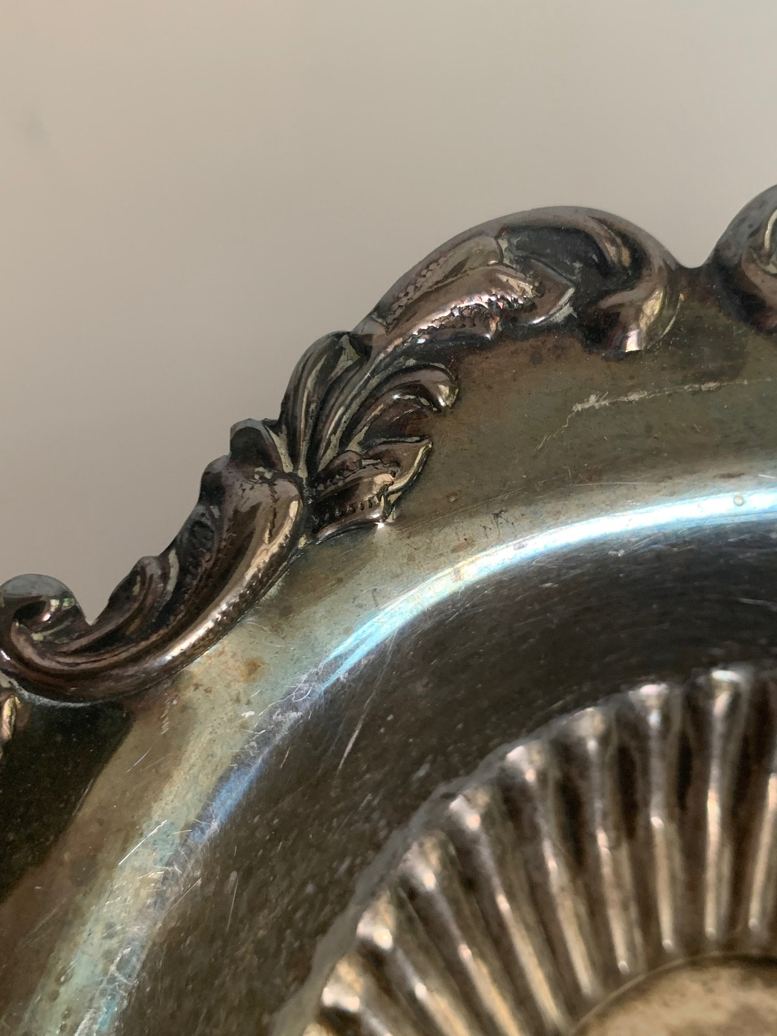 Vintage Silver Metal Basket With Handle Made in England Etsy