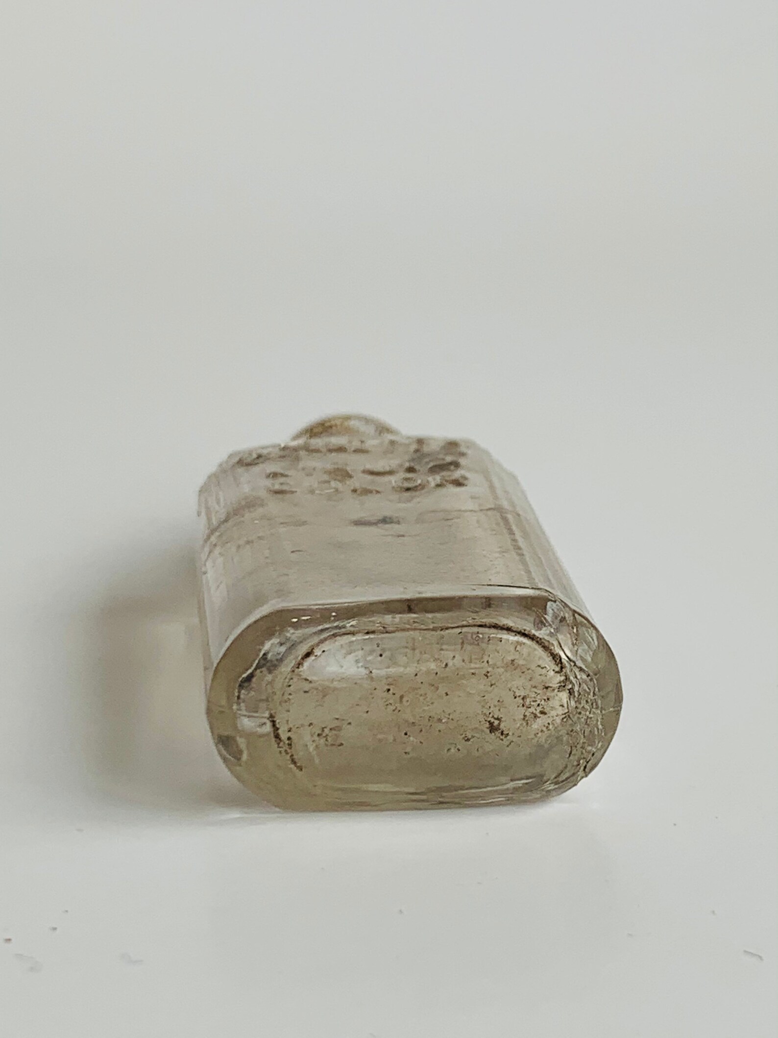 Vintage Liquid Color Glass Bottle Tiny Etsy