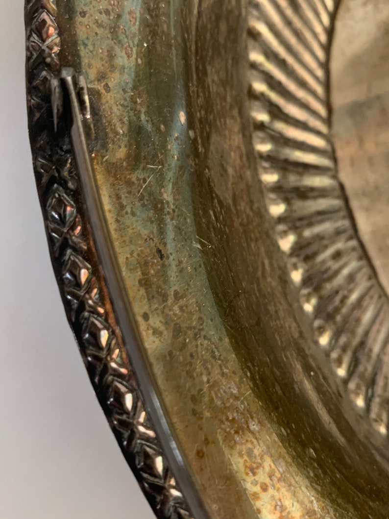 Vintage Silver Metal Basket With Handle Made in England Etsy