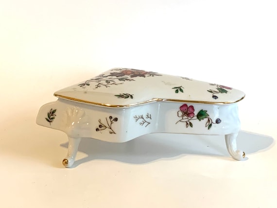 Vintage Kelvin Fine China Piano Trinket Box