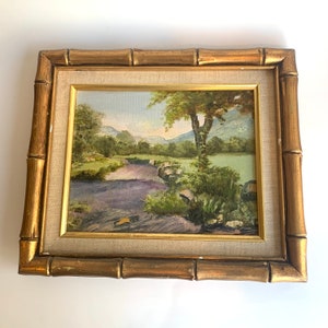 Vintage Original Framed Scenic Painting