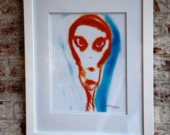 Original Art Work, Alien, Color Pop Home Decor