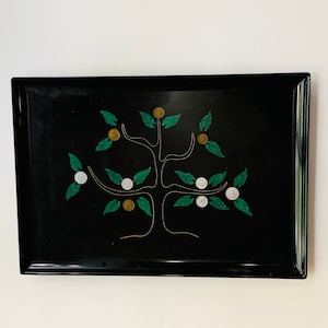 Vintage Money Tree Tray by Couroc, Monterey