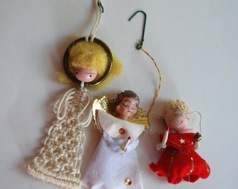 Vintage Christmas Angel Ornaments