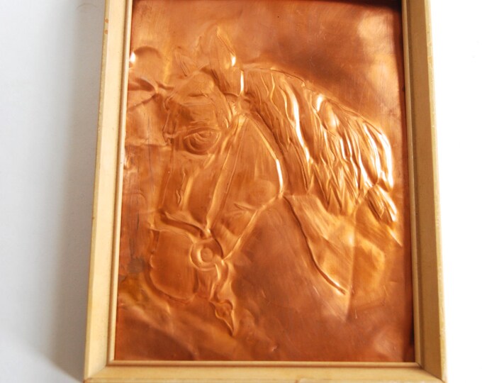 Vintage Copper Horse Wall Art Etsy