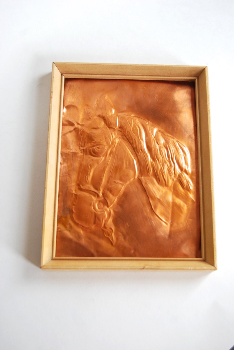 Vintage Copper Horse Wall Art Etsy