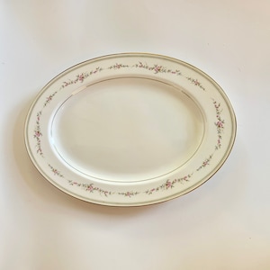 Vintage Mikasa Bone China Narumi Millbrooke Oval Platter