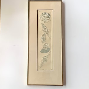 Vintage Embossed Wall Art Piece, Beach Collection, Nora K Fischer