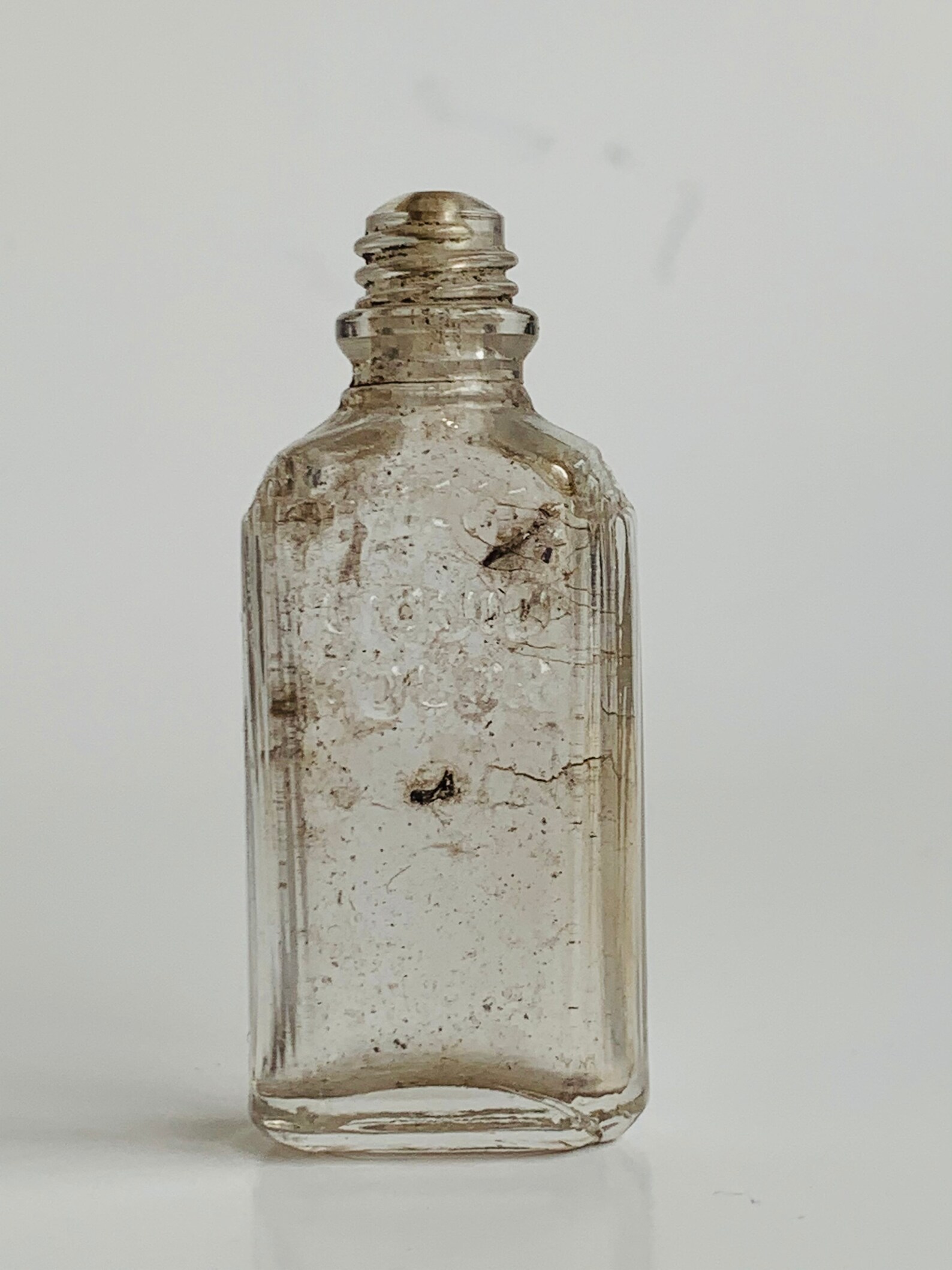 Vintage Liquid Color Glass Bottle Tiny Etsy