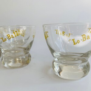 Set of Four Eva Zeisel Yellow Lo-Ball Cocktail Glasses, Federal Glass, Barware