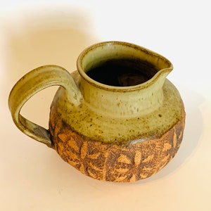 Vintage Handcrafted Pottery Pitcher