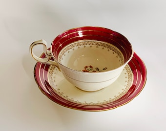 Vintage Tea Cup and Saucer Set, Aynsley, England