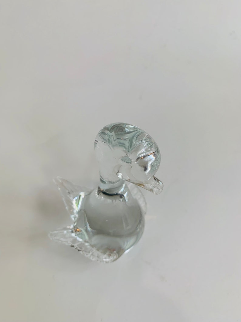 Vintage Clear Glass Bird Made in Sweden - Etsy