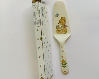 Vintage Teddy by Mikasa Cake Server with Box