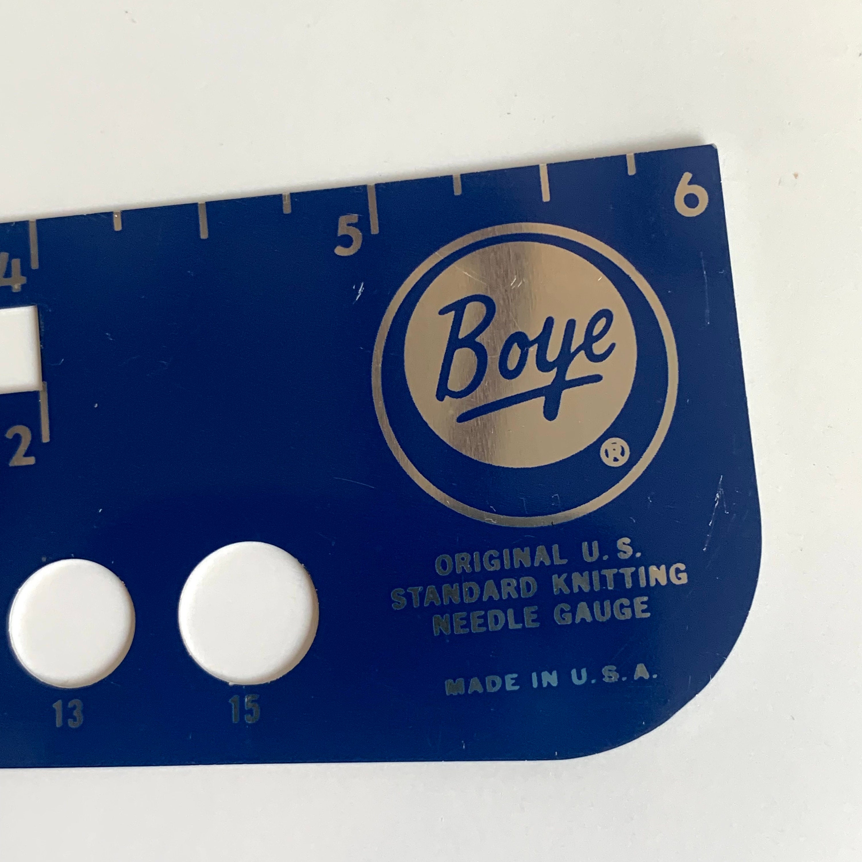 Vintage Boye Knitting Needle Gauge Etsy